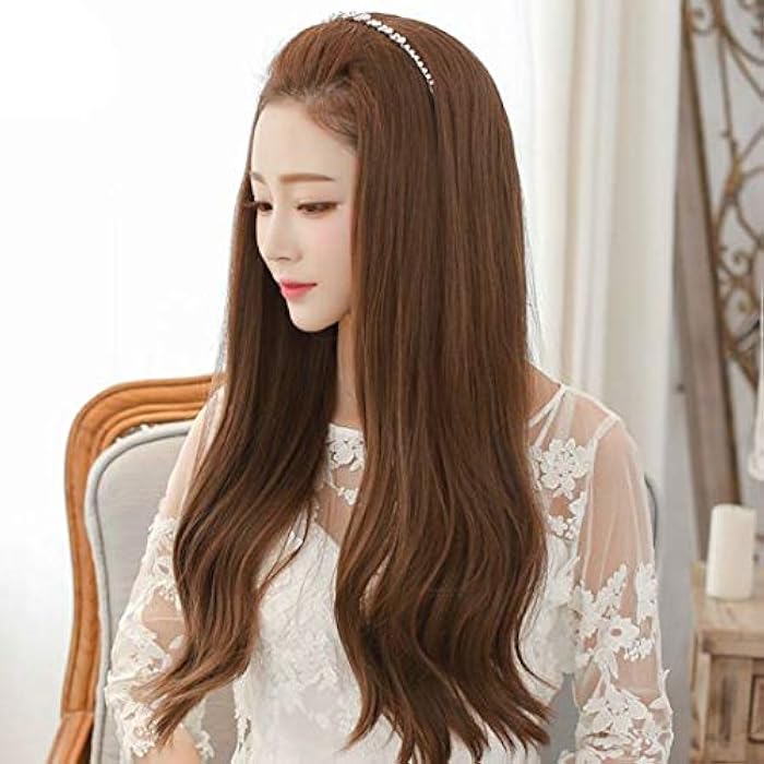 DILLARDS Fashion Lovely Long Curly Half Wigs For Ladies Light Brown B5030 - Image 4